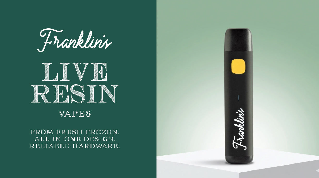 Franklin’s Unveils Live Resin All-In-One Vapes