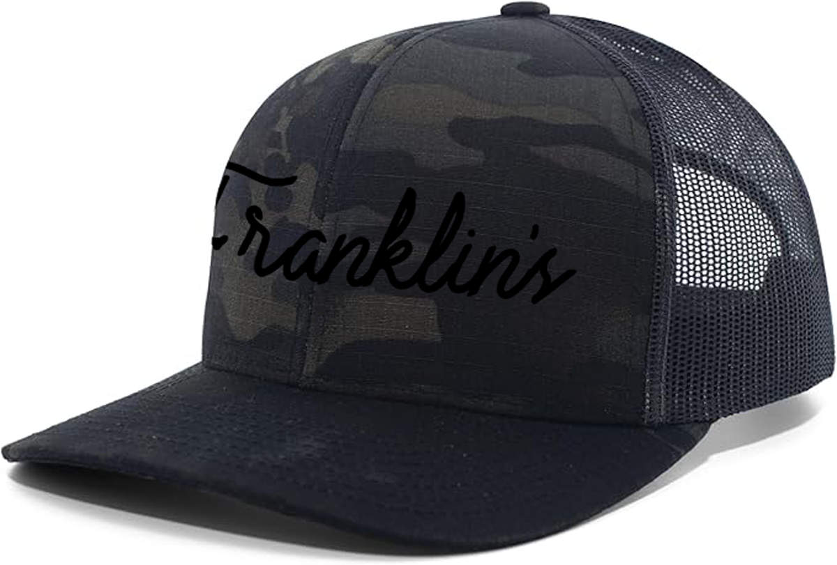 Trucker Hat (Black Camo)